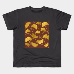 Ginkgo Gold_Terra Cotta Kids T-Shirt